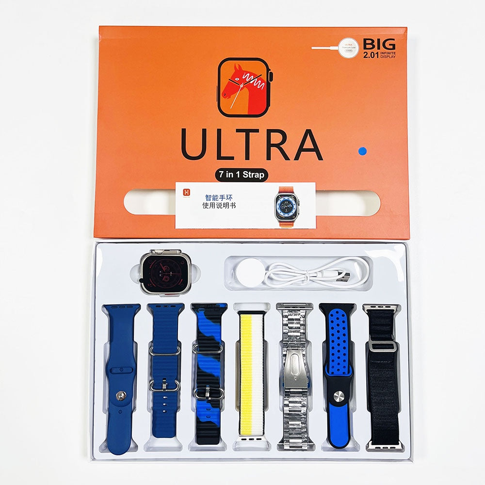Smartwatch big 2.01 ultra + 7 pulseras