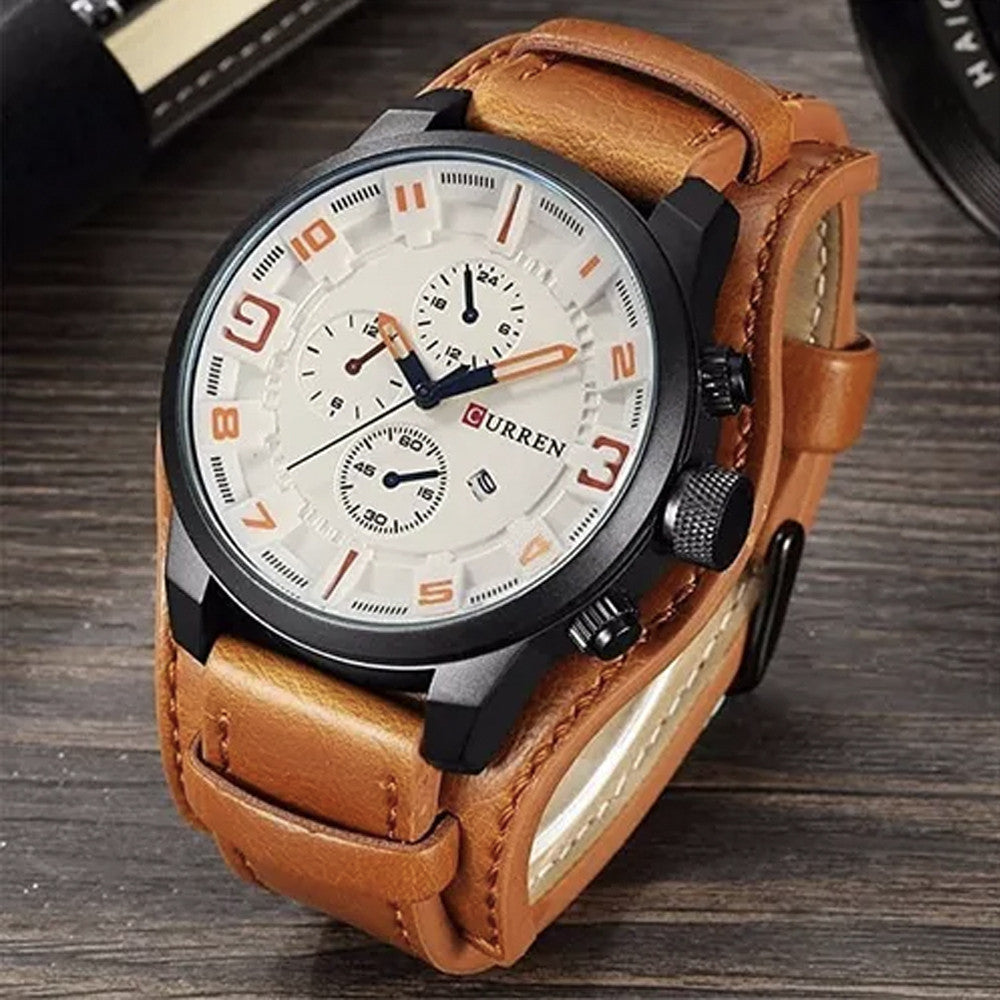 Reloj curren 8225 cuero hombre
