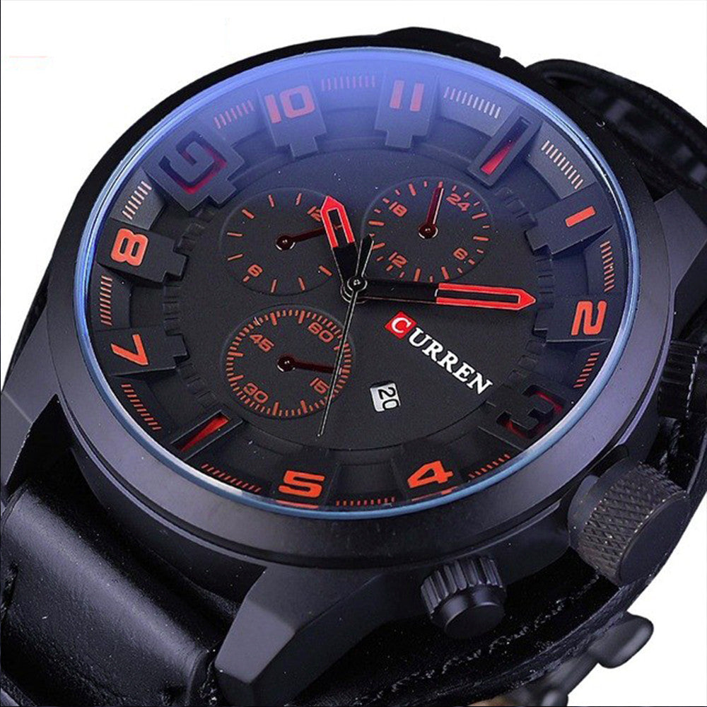 Reloj curren 8225 cuero hombre