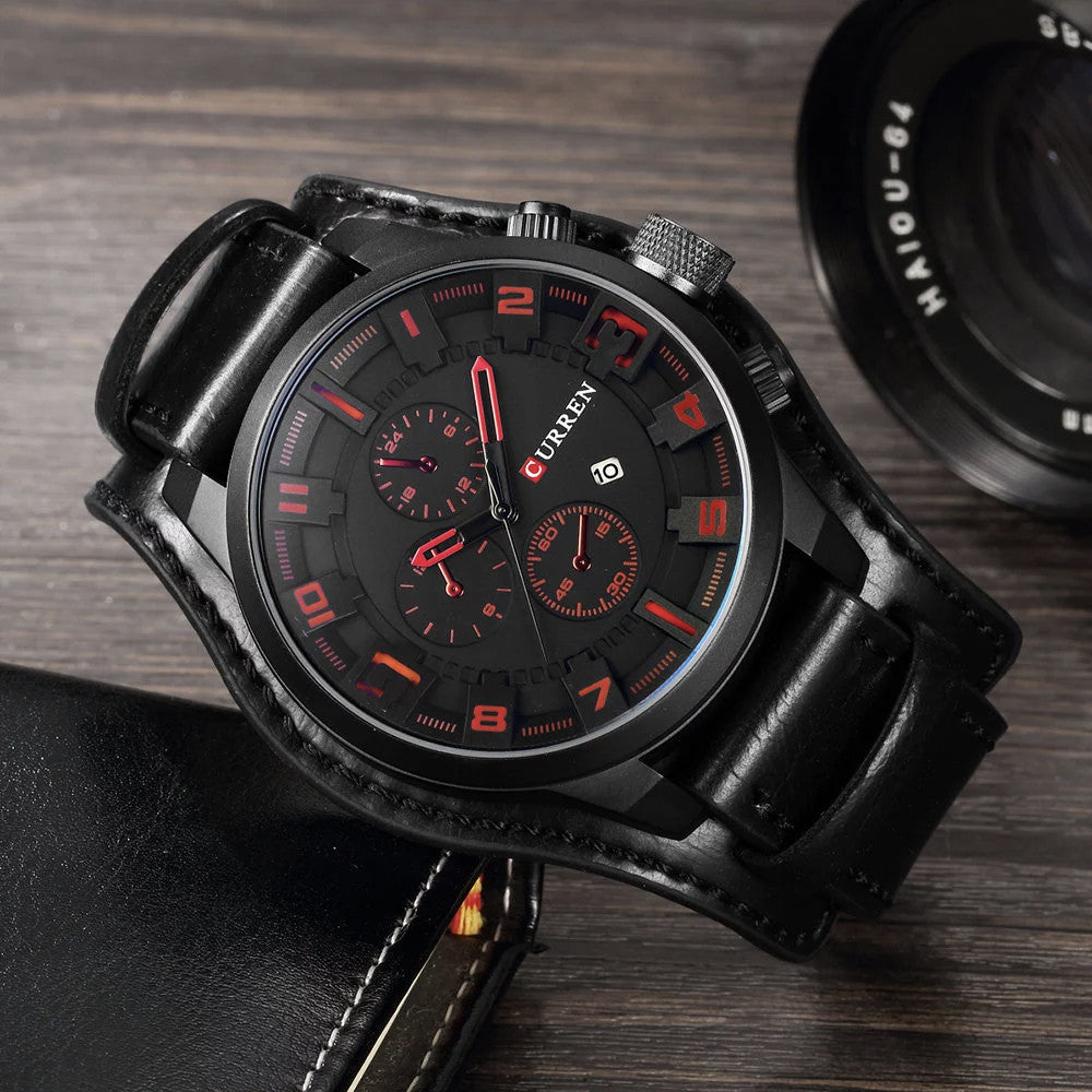 Reloj curren 8225 cuero hombre