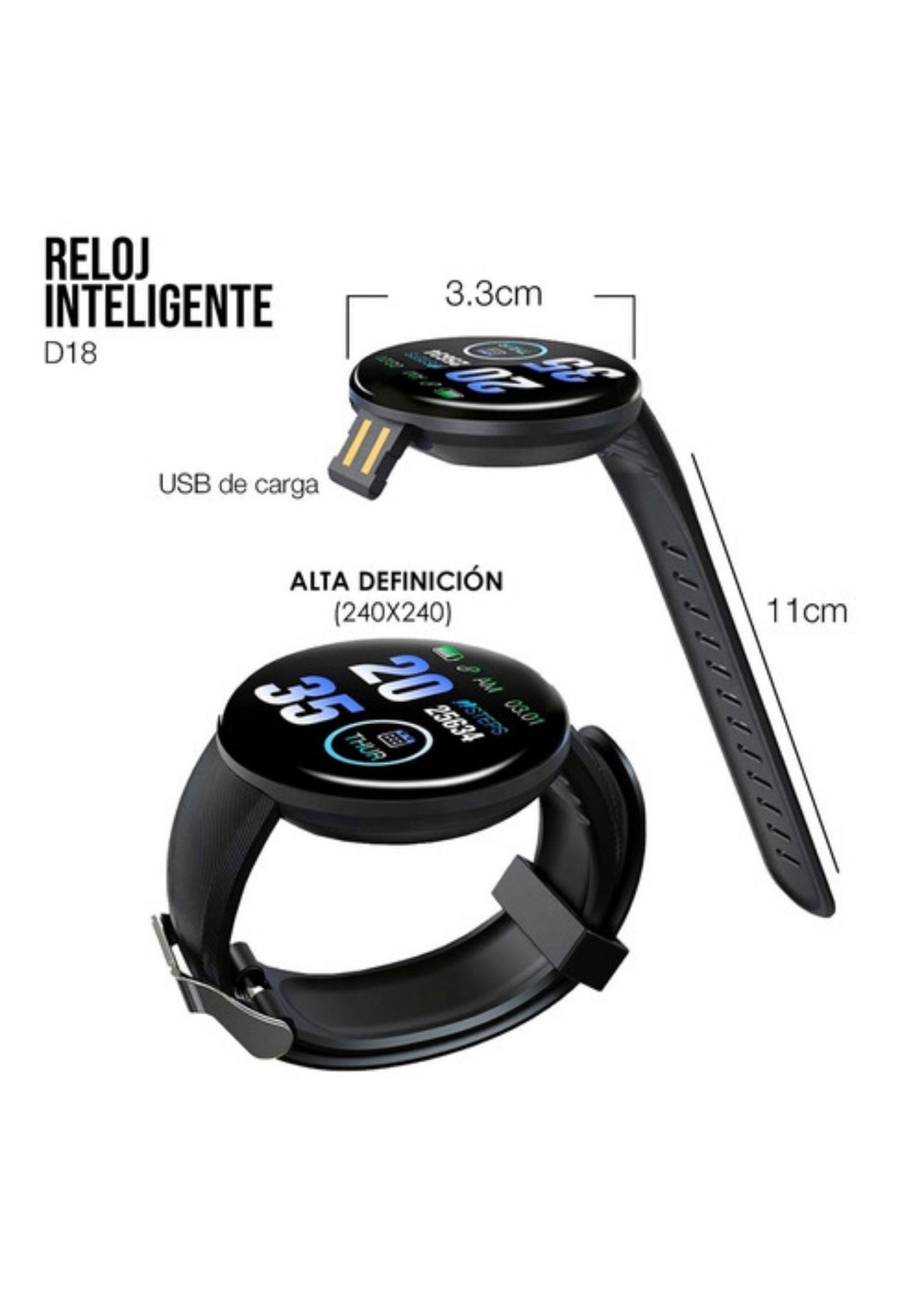 SmartWatch D18