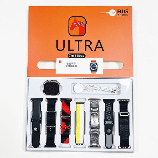 Smartwatch big 2.01 ultra + 7 pulseras
