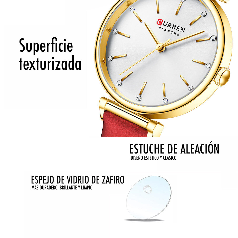 Reloj Curren 9081 cuero mujer